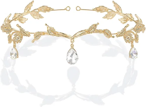 Miniatura 9 de Babeyond Mujeres, bodas, dama de honor, tiara, vidrio austríaco, banda con caja de regalo