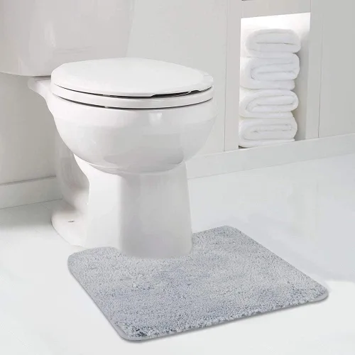 Miniatura 75 de Walensee Alfombra de baño antideslizante (16 x 24 pulgadas, color rubor) absorbente de agua, microfibra suave, lavable a máquina, alfombra de baño