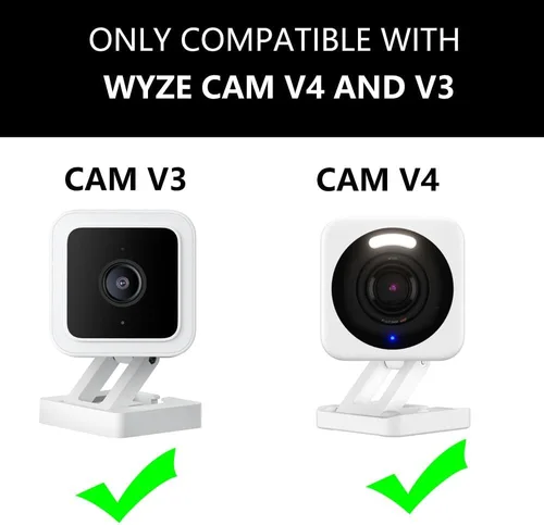Miniatura 2 de Soporte de Ventana en Ángulo Teccle Compatible con Wyze Cam v4 y Cam V3, Inclinación de 20 Grados (Arriba/Abajo/Izquierda/Derecha), Uso a Través