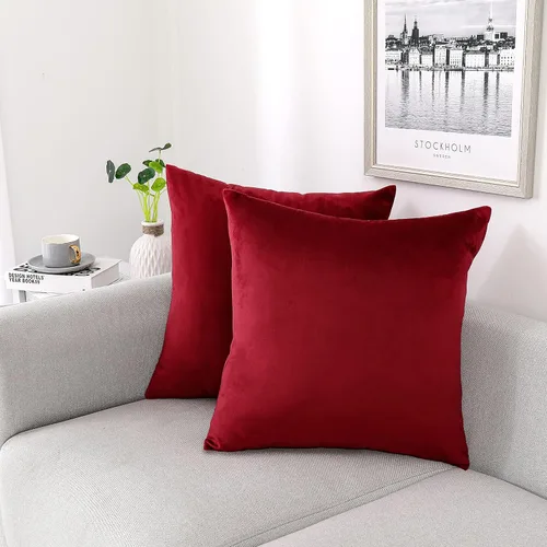 Miniatura 39 de NiNi ALL - Juego de 2 fundas de almohada decorativas de terciopelo, fundas de almohada para sofá, fundas de almohada para dormitorio, sala de estar