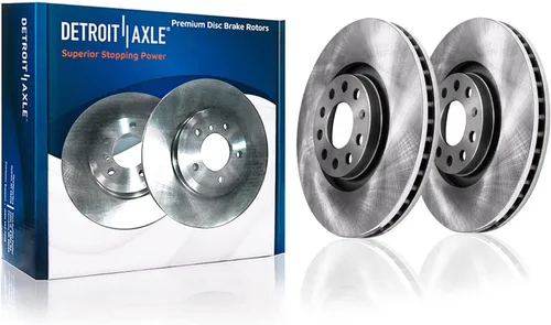 Miniatura 5 de Detroit Axle - Kit de frenos para 15-20 VW Passat, 12.28" delantero y 10.70" trasero rotores de freno de disco pastillas de freno de cerámica