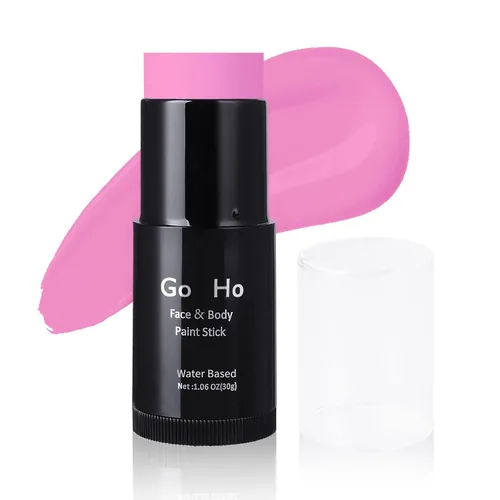 Miniatura 21 de Go Ho Amazon - Barra de pintura facial verde a base de agua, lavable, no tóxica, cobertura completa, pintura corporal en crema para disfraces