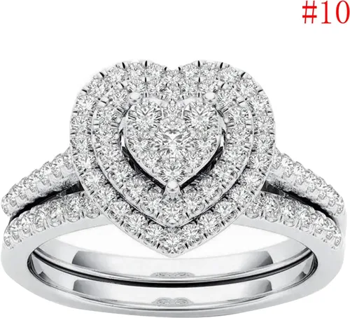 Miniatura 2 de Anillos de compromiso pequeños y simples para mujer, anillos de compromiso de plata esterlina, alianzas de boda, aniversario, cumpleaños, regalos