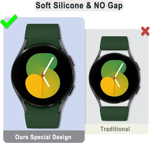 Miniatura 5 de Correas sin huecos compatibles con Samsung Galaxy Watch 7 6 5 4 FE 40mm 44mm/5 Pro 45mm/6 Classic 43mm 47mm/4 Classic 42mm 46mm, Correa de 20mm