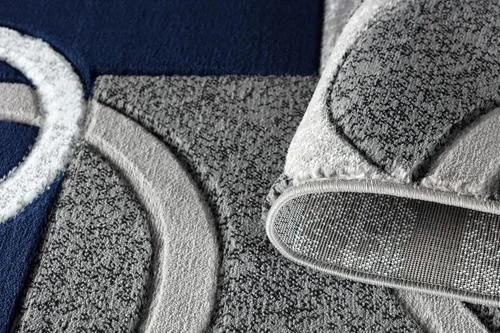 Miniatura 7 de Glory Rugs - Tapete moderno suave tallado a mano, alfombra contemporánea con textura mullida prémium para interior, sala de estar, comedor y Azul