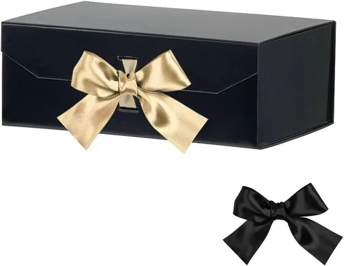 Miniatura 30 de GoooodGift Caja de regalo grande blanca de 13 x 11 x 5.3 pulgadas, caja de regalo con tapa cierre magnético, Navidad, cajas de regalo plegables