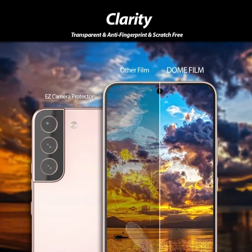 Miniatura 5 de Whitestone - Protector de pantalla de capa dura para Galaxy S22 Plus 8H, paquete de 2 protectores de cámara con 2 protectores de pantalla