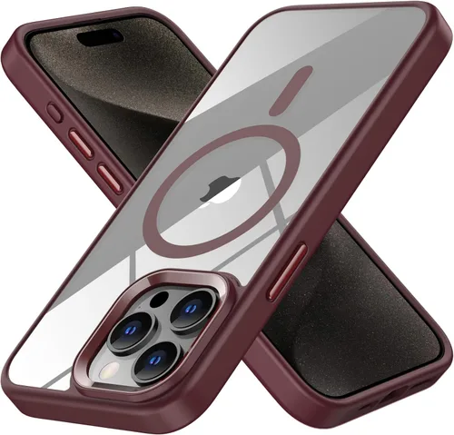 Miniatura 13 de Funda magnética para iPhone 12 Pro Max, compatible con MagSafe, [protección contra caídas de grado militar] TPU suave y transparente para iPhone 12
