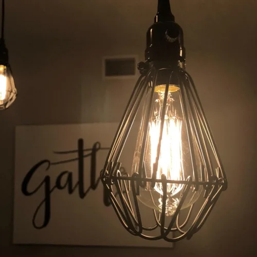 Miniatura 5 de Edison Foco de luz clásico de 60 W, estilo de filamento tipo jaula regulable, foco de luz antigua clásica incandescente para lámparas del hogar