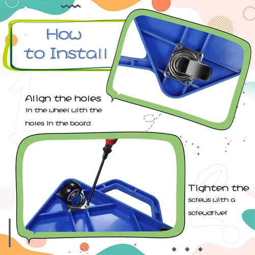 Miniatura 6 de Patinete deportivo con asas, patinete de piso, patinete sentado para actividades deportivas infantiles, edad: más de 6 años