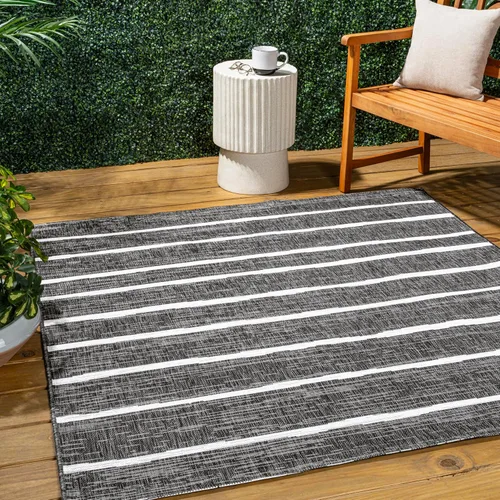 Miniatura 15 de JONATHAN Y SMB125D-210 - Alfombra de pasillo para interiores/exteriores, diseño bereber a rayas, fácil de limpiar, de alto tráfico, apta