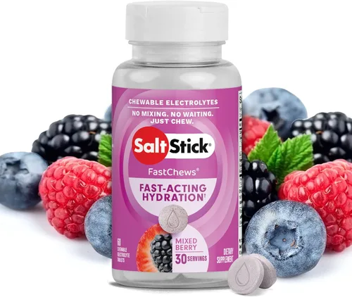 Miniatura 20 de SaltStick FastChews Electrólitos 60 tabletas de electrolitos masticables Tabletas de sal para corredores y nutrición deportiva de resistencia