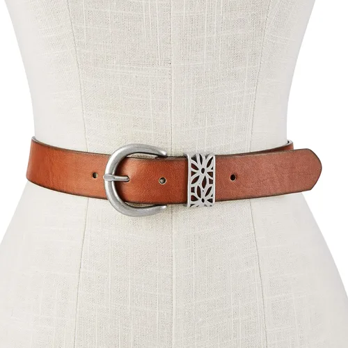Miniatura 3 de Relic by Fossil Cinturón de PVC perforado floral para mujer