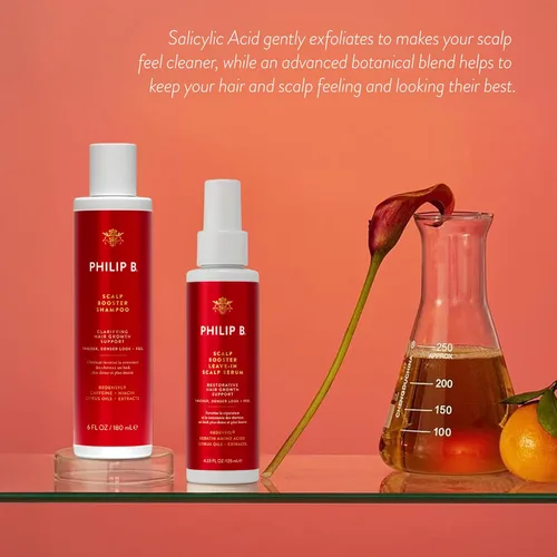 Miniatura 4 de PHILIP B. Scalp Booster - Suero sin enjuague para el cuero cabelludo, 4.23 onzas, tratamiento del cuero cabelludo para un cabello más grueso