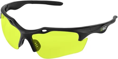 EGO POWER+ GS003 - Gafas de seguridad antiarañazos con protección 99UV y estándares ANSI Z87.1, lente amarilla