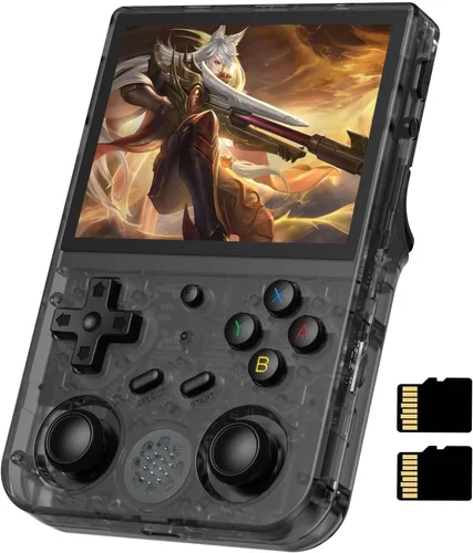 Consola de juegos portátil RG353V Retro, sistema operativo dual Android 11 y Linux compatible con 5G WiFi 4.2 Bluetooth Moonlight Streaming Salida