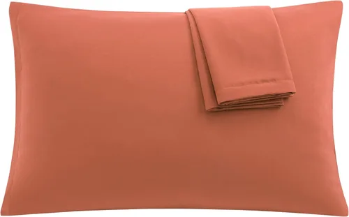 Miniatura 10 de uxcell Paquete de 2 fundas de almohada de microfibra suave serie 1800 con cremallera estándar (20 x 26 pulgadas), color dorado