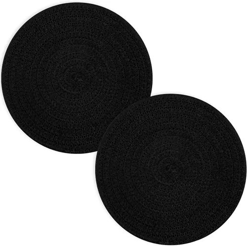 Miniatura 2 de Salvamanteles para platos calientes, ollas y sartenes, almohadillas calientes de 8 pulgadas, 5 piezas, soportes para ollas para cocina, tapete Negro