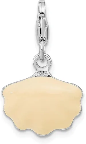 Miniatura 3 de Collar de plata de ley 925 con colgante de perlas cultivadas de agua dulce, concha marina, ostra fina, joyería para mujer, regalos para ella