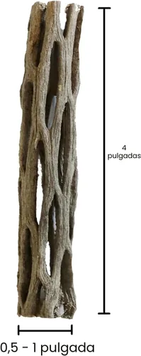 Miniatura 5 de Madera natural de cholla para decoración de acuarios, camarones y peceras (4 pulgadas (paquete de 3)