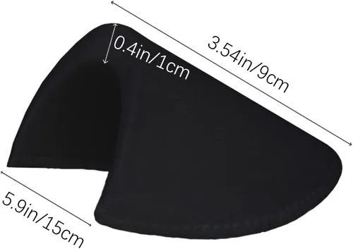 Miniatura 2 de Almohadillas de hombro de 1/2 pulgadas, 12 pares, almohadillas de hombro cosidas, almohadillas de espuma de esponja suave para hombres y mujeres