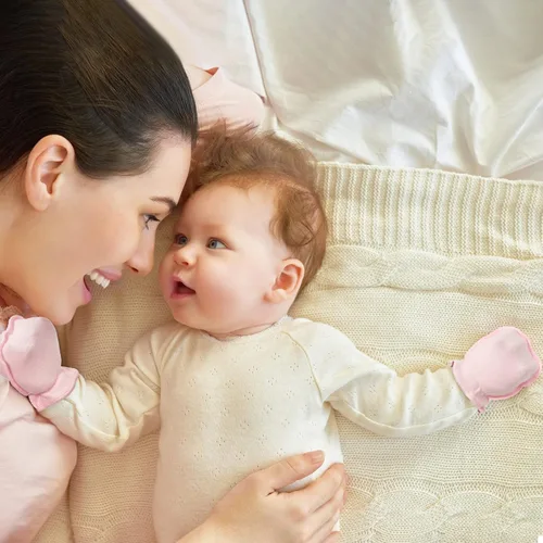 Miniatura 3 de 16 pares de guantes de algodón para recién nacidos, antiarañazos, unisex, para recién nacidos, para bebés, niños y niñas de 0 a 6 meses