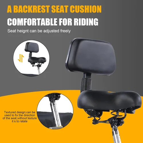 Miniatura 4 de Triciclos para adultos, 7 velocidades, triciclos para adultos de 26 pulgadas, 3 ruedas, bicicleta de crucero con cesta para personas mayores