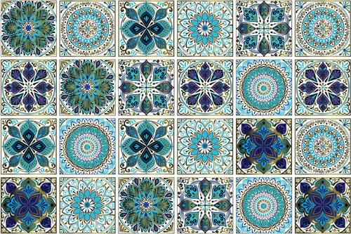 Miniatura 8 de 24 calcomanías para azulejos de despegar y pegar, decoración de bricolaje, calcomanías de azulejos de 4 x 4 en muro, impermeables, autoadhesivas