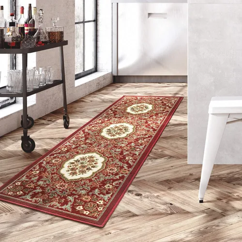 Miniatura 14 de Antep Rugs - Alfombras antideslizantes (no se desliza) 2 x 4 con respaldo de goma con diseño floral moderno de bajo perfil para cocina