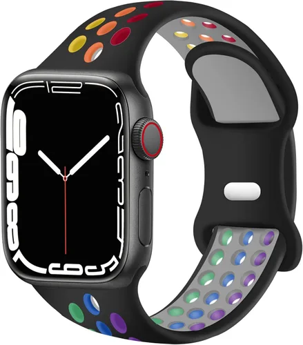Miniatura 20 de Correas deportivas compatibles con correas de Apple Watch de 1.496 in 1.575 in 1.614 in 1.654 in 1.732 in 1.772 in 1.811 in 1.929 in, correa