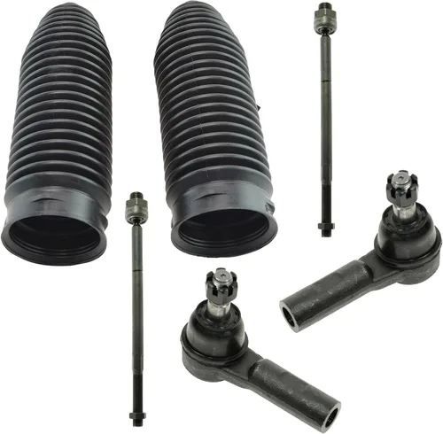 Miniatura 13 de TRQ Kit de dirección interior y exterior para lado del conductor y del pasajero delantero, con cremallera de dirección y fuelle de piñón compatible
