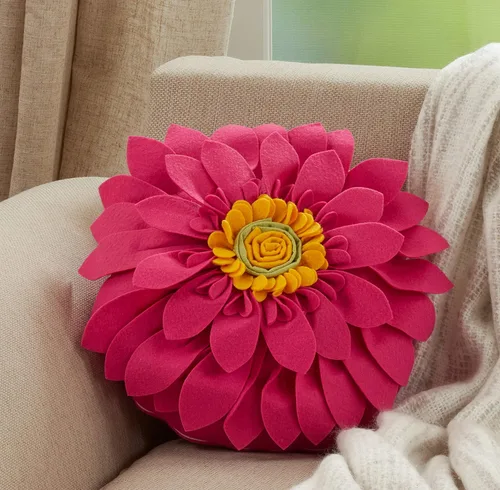 Miniatura 4 de SARO LIFESTYLE Almohada de fieltro con relleno de poliéster