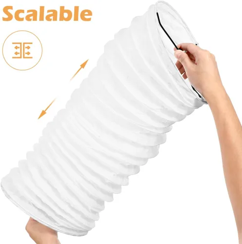Miniatura 5 de HOMSFOU Pantalla de lámpara de pie de papel de estilo nórdico, 36.22 x 8.66 x 8.66 pulgadas, repuesto para sala de estar, dormitorio, estudio