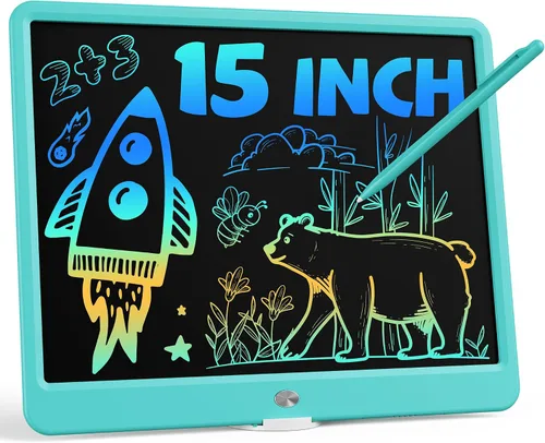 Miniatura 25 de Bravokids Juguetes para niñas y niños de 3 a 6 años, tableta de escritura LCD tablero de dibujo de 10 pulgadas, almohadillas de dibujo electrónicas