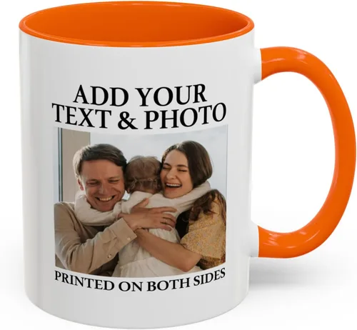 Miniatura 13 de Taza con foto personalizada, diseño de tu propio estilo con imagen de palabras, 11 onzas, varios colores, regalos personalizados para cumpleaños