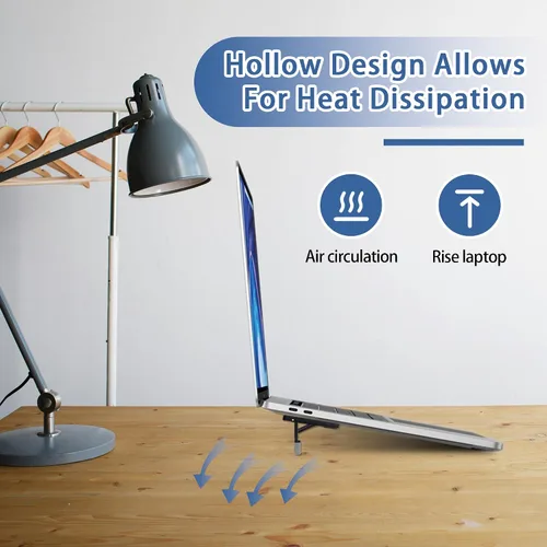 Miniatura 3 de 2 soportes pequeños para teclado para escritorio, elevador de teclado portátil para escritorio con 3 ángulos ajustables, elevador de computadora