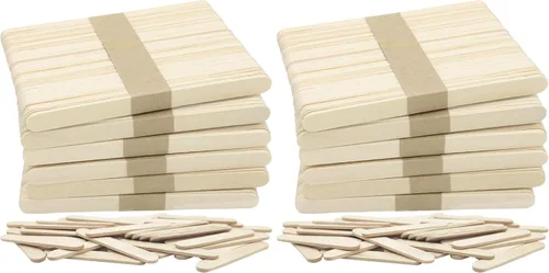 Miniatura 10 de WISYOK 240 palitos de madera natural, palitos de paleta, palitos para manualidades de 4.5 pulgadas, ideales para artes y manualidades en casa