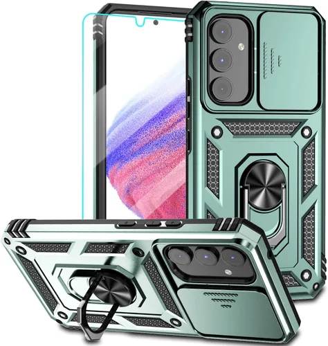 Miniatura 13 de Funda para Samsung Galaxy A54 5G, con protectores de pantalla y funda para cámara, [grado militar] 16 pies. Funda a prueba de caídas con función