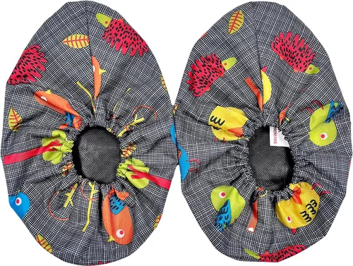 Miniatura 2 de 5 pares de fundas para zapatos para niños, reutilizables, antideslizantes, lavables, a prueba de polvo, duraderas, cubiertas para botas impermeables