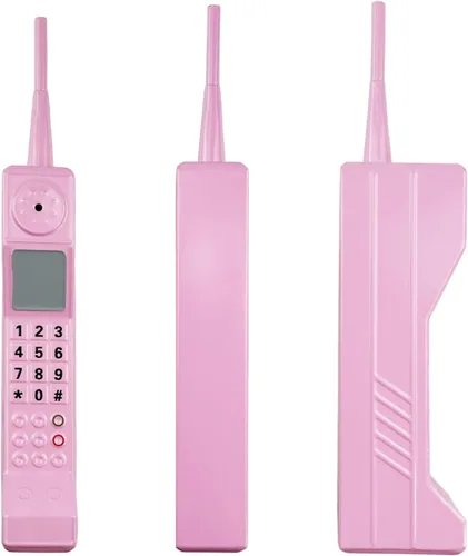 Miniatura 7 de Teléfono celular retro, adorno retro de ladrillo para teléfono celular, adorno de modelo de teléfono celular para decoración del hogar y sala de Rosa