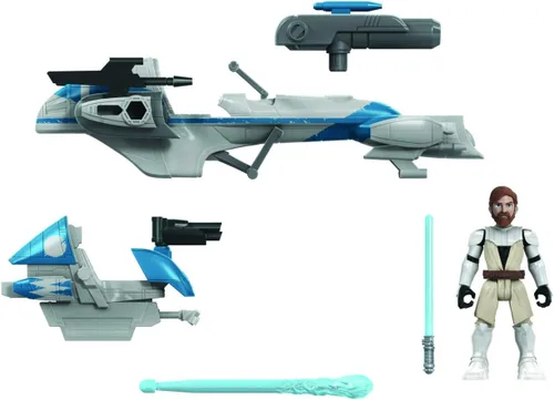 STAR WARS Mission Fleet Expedition Class OBI-Wan Kenobi Jedi Speeder Chase, figura y vehículo a escala de 2.5 pulgadas, juguetes para niños a partir