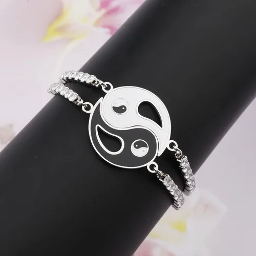 Miniatura 3 de Yin Yang - Pulseras a juego para mejores amigos, parejas, mejores amigas, mejores amigas, amigas, amigas, parejas, Yin Yang
