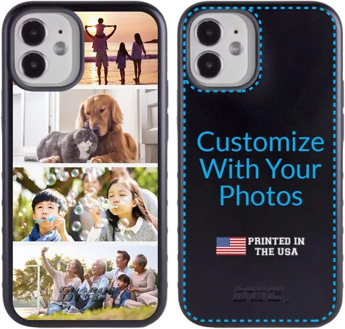 Miniatura 8 de Guard Dog Funda compatible con iPhone 12 Mini, grado militar, protección resistente de dos piezas, personalizada, fotos, seis marcos