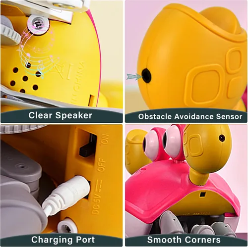 Miniatura 5 de Yeaye Crawling Crab Baby Toys Infant – Regalos de juguete para la hora boca abajo para niños de 3, 4, 5, 6, 7, 8, 9, 10, 11, 12, niños y niñas
