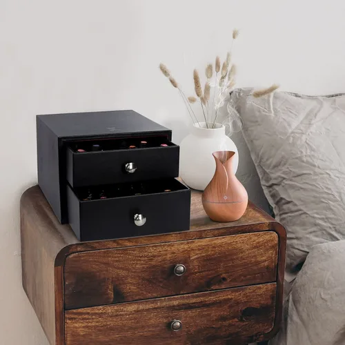 Miniatura 2 de J JACKCUBE DESIGN Caja organizadora de aceites esenciales, con capacidad para 96 botellas de aceites esenciales de 5 a 0.5 fl oz, botellas