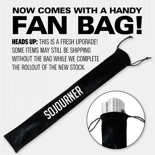 Miniatura 2 de SoJourner Bags Rave Fan – Ventilador plegable grande – Ventilador de mano Clack para raves, Halloween, Burlesque, trajes de arcoíris para mujeres