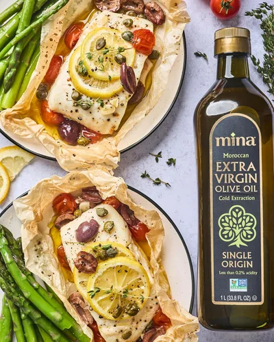 Miniatura 8 de Mina Aceite de oliva marroquí extra virgen, 33.8 onzas líquidas, nueva cosecha, aceite de oliva rico en polifenoles, aceite de oliva virgen extra