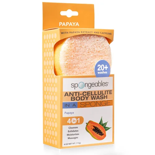 Miniatura 15 de Spongeables Anti-Cellulite Body Wash in a Sponge, Moisturizer and Exfoliator, 20+ Washes
