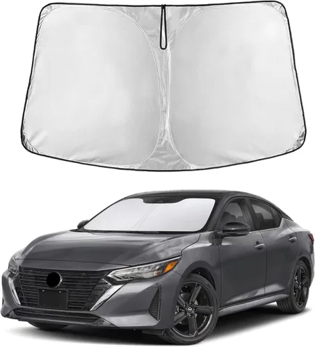 Miniatura 116 de Econour Parasol para parabrisas compatible con Honda Civic 2016-2021, protector de parasol plegable para ventana, bloquea los rayos UV y mantiene tu