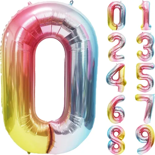 Miniatura 69 de Decoración de Cumpleaños de Sirena Globos de Lámina de Números Grandes de Sirena para Niñas Bajo el Mar Tema de Sirena Baby Shower Recuerdos